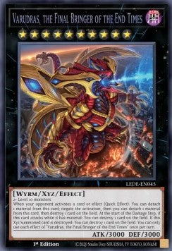 Varudras, the Final Bringer of the End Times (V.1 - Secret Rare) - Legacy of Destruction (Secret Rare) [LEDE-045]