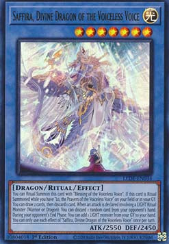 Saffira, Divine Dragon of the Voiceless Voice (V.1 - Ultra Rare)⁣ - Legacy of Destruction⁣ (Ultra Rare)⁣ [034]