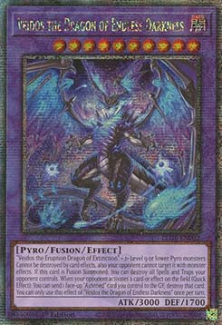 Veidos the Dragon of Endless Darkness (V.2 - Quarter Century Secret Rare)⁣ - Legacy of Destruction⁣ (Quarter Century Secret Rare)⁣ [092]