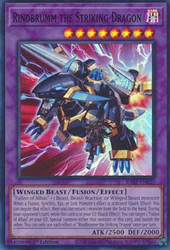 Rindbrumm the Striking Dragon (V.1 - Super Rare)⁣ - 25th Anniversary Rarity Collection II⁣ (Super Rare)⁣ [025]