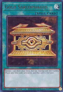 Gold Sarcophagus (V.2 - Ultra Rare)⁣ - 25th Anniversary Rarity Collection II⁣ (Ultra Rare)⁣ [052]