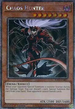 Chaos Hunter (V.4 - Platinum Secret Rare)⁣ - 25th Anniversary Rarity Collection II⁣ (Platinum Secret Rare)⁣ [007]