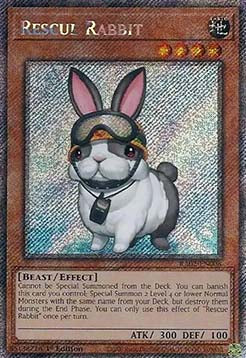 Rescue Rabbit (V.4 - Platinum Secret Rare)⁣ - 25th Anniversary Rarity Collection II⁣ (Platinum Secret Rare)⁣ [008]
