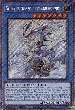 Sauravis, the Ancient and Ascended (V.4 - Platinum Secret Rare)⁣ - 25th Anniversary Rarity Collection II⁣ (Platinum Secret Rare)⁣ [019]