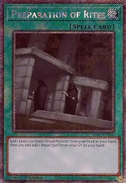 Preparation of Rites (V.4 - Platinum Secret Rare)⁣ - 25th Anniversary Rarity Collection II⁣ (Platinum Secret Rare)⁣ [056]