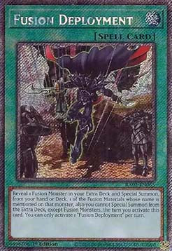 Fusion Deployment (V.4 - Platinum Secret Rare)⁣ - 25th Anniversary Rarity Collection II⁣ (Platinum Secret Rare)⁣ [065]