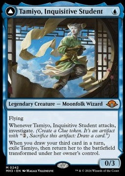 Tamiyo, Inquisitive Student // Tamiyo, Seasoned Scholar⁣ - Modern Horizons 3⁣ (Mythic)⁣ [242]