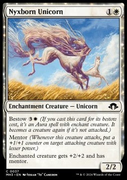 Nyxborn Unicorn⁣ - Modern Horizons 3⁣ (Common)⁣ [37]