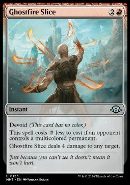 Ghostfire Slice⁣ - Modern Horizons 3⁣ (Uncommon)⁣ [123]