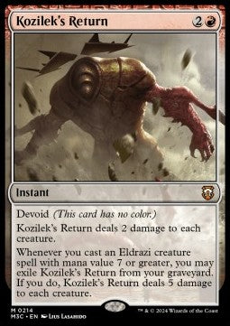 Kozilek's Return⁣ - Commander: Modern Horizons 3⁣ (Mythic)⁣ [214]
