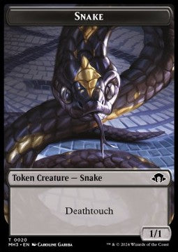Snake Token (Black 1/1)⁣ - Modern Horizons 3: Tokens⁣ (Token)⁣ [T20]