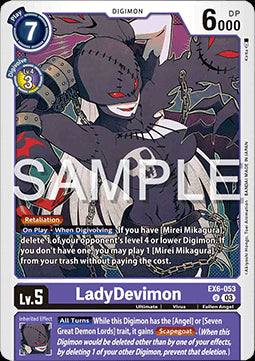 LadyDevimon (EX6-053)⁣ - Infernal Ascension⁣ (Uncommon)⁣ [053]