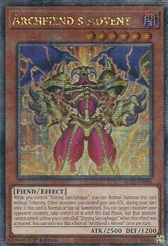 Archfiend's Advent (V.2 - Quarter Century Secret Rare)⁣ - Battles of Legend: Terminal Revenge⁣ (Quarter Century Secret Rare)⁣ [046]