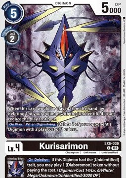 Kurisarimon (EX6-039)⁣ - Infernal Ascension⁣ (Common)⁣ [039]
