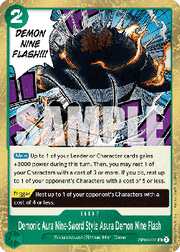 Demonic Aura Nine-Sword Style Asura Demon Nine Flash (OP07-036)