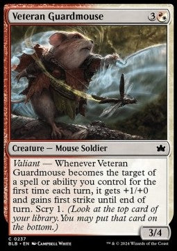 Veteran Guardmouse⁣ - Bloomburrow⁣ (Common)⁣ [237]