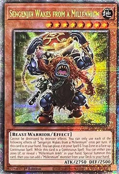 Sengenjin Wakes from a Millennium (V.2 - Quarter Century Secret Rare)⁣ - The Infinite Forbidden⁣ (Quarter Century Secret Rare)⁣ [001]