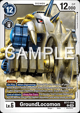 GroundLocomon (BT17-058)⁣ - Secret Crisis⁣ (Common)⁣ [058]