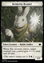 Intrepid Rabbit Token (White 1/1)⁣ - Bloomburrow: Tokens⁣ (Token)⁣ [T02]