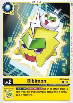 Bibimon (BT17-003)⁣ - Secret Crisis⁣ (Uncommon)⁣ [003]