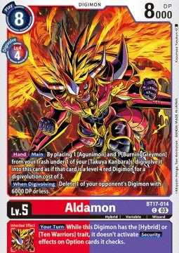 Aldamon (BT17-014)⁣ - Secret Crisis⁣ (Common)⁣ [014]