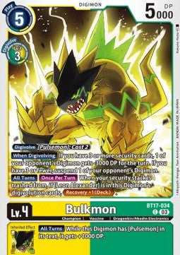 Bulkmon (BT17-034)⁣ - Secret Crisis⁣ (Common)⁣ [034]