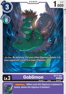 Goblimon (BT17-061)⁣ - Secret Crisis⁣ (Common)⁣ [061]