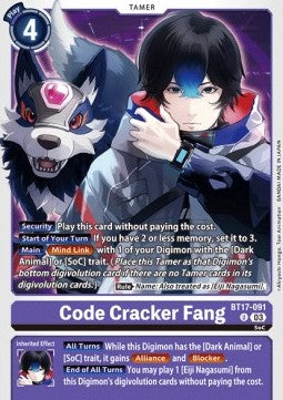 Code Cracker Fang (BT17-091)⁣ - Secret Crisis⁣ (Uncommon)⁣ [091]