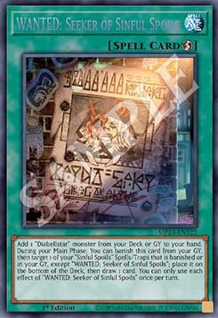 WANTED: Seeker of Sinful Spoils⁣ - 25th Anniversary Tin: Dueling Mirrors⁣ (Secret Rare)⁣ [122]