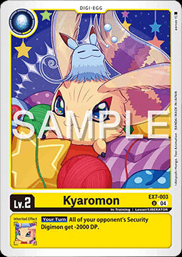 Kyaromon (EX7-003) (V.1)⁣ - Digimon Liberator⁣ (Uncommon)⁣ [003]