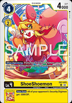 ShoeShoemon (EX7-025) (V.1)⁣ - Digimon Liberator⁣ (Uncommon)⁣ [025]