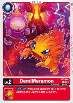 DemiMeramon (EX7-001) (V.1)⁣ - Digimon Liberator⁣ (Common)⁣ [001]