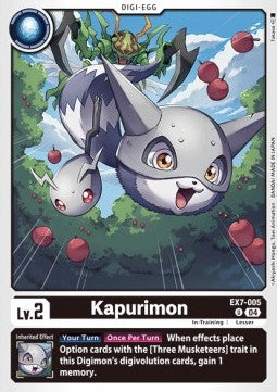 Kapurimon (EX7-005) (V.1)⁣ - Digimon Liberator⁣ (Uncommon)⁣ [005]