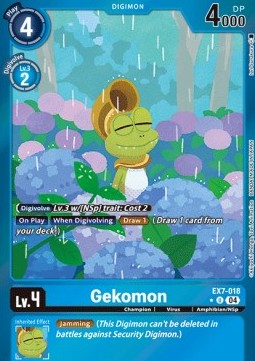 Gekomon (EX7-018) (V.2)⁣ - Digimon Liberator⁣ (Alternative Art)⁣ [018]