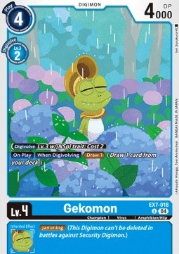 Gekomon (EX7-018) (V.1)⁣ - Digimon Liberator⁣ (Uncommon)⁣ [018]