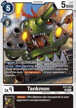 Tankmon (EX7-043) (V.1)⁣ - Digimon Liberator⁣ (Common)⁣ [043]