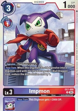 Impmon (EX7-050)⁣ - Digimon Liberator⁣ (Rare)⁣ [050]