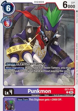 Punkmon (EX7-055) (V.1)⁣ - Digimon Liberator⁣ (Common)⁣ [055]