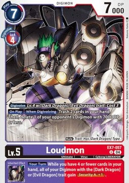 Loudmon (EX7-057) (V.1)⁣ - Digimon Liberator⁣ (Uncommon)⁣ [057]