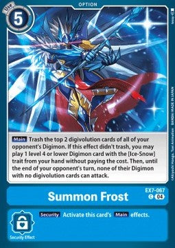Summon Frost (EX7-067) (V.1)⁣ - Digimon Liberator⁣ (Common)⁣ [067]