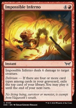 Impossible Inferno⁣ - Duskmourn: House of Horror⁣ (Common)⁣ [140]