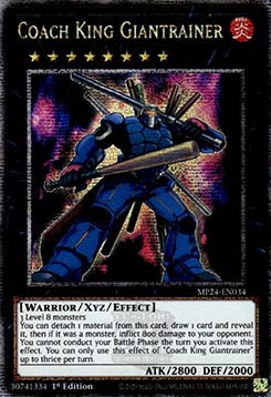 Coach King Giantrainer⁣ - 25th Anniversary Tin: Dueling Mirrors⁣ (Quarter Century Secret Rare)⁣ [034]