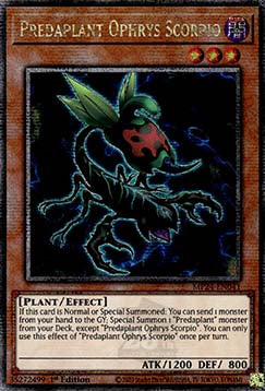 Predaplant Ophrys Scorpio⁣ - 25th Anniversary Tin: Dueling Mirrors⁣ (Quarter Century Secret Rare)⁣ [041]