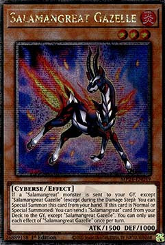 Salamangreat Gazelle⁣ - 25th Anniversary Tin: Dueling Mirrors⁣ (Quarter Century Secret Rare)⁣ [049]