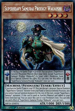 Superheavy Samurai Prodigy Wakaushi⁣ - 25th Anniversary Tin: Dueling Mirrors⁣ (Secret Rare)⁣ [076]