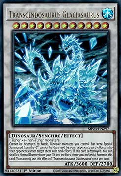 Transcendosaurus Glaciasaurus⁣ - 25th Anniversary Tin: Dueling Mirrors⁣ (Ultra Rare)⁣ [297]