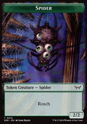 Spider Token (Green 2/2)⁣ - Duskmourn: House of Horror: Tokens⁣ (Token)⁣ [T12]