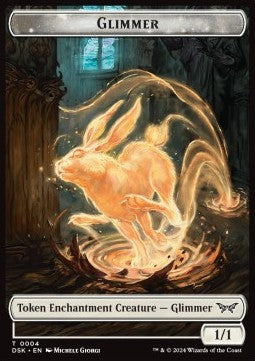 Glimmer Token (W 1/1) // Gremlin Token (R 1/1)⁣ - Duskmourn: House of Horror: Tokens⁣ (Token)⁣ [T 4/11]