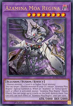 Azamina Moa Regina (V.1 - Ultra Rare)⁣ - Rage of the Abyss⁣ (Ultra Rare)⁣ [033]
