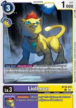 Liollmon (BT18-075)⁣ - Special Booster Ver 2.0⁣ (Common)⁣ [075]
